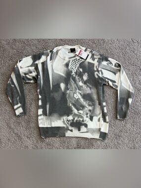 Air Jordan Knit Sweater Dunk ‘Sail’ HQ1635-133 Mens Size Large